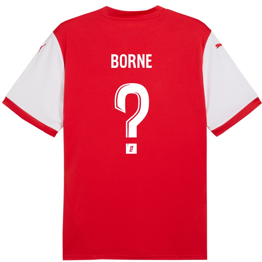 Kids Football Melvin Borne #0 Red White Home Jersey 2024/25 T-Shirt Australia