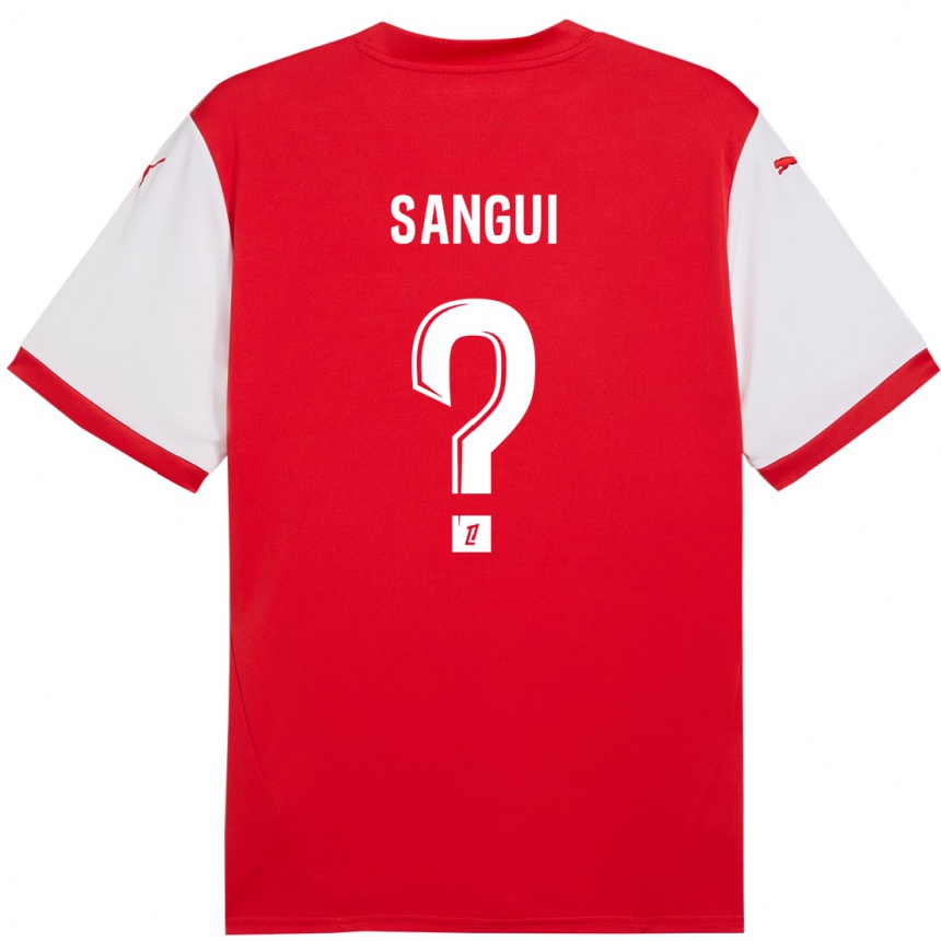 Kids Football Nhoa Sangui #0 Red White Home Jersey 2024/25 T-Shirt Australia