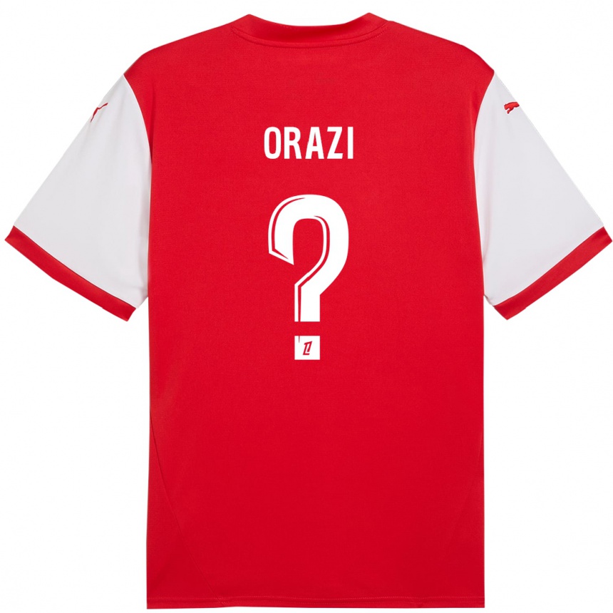 Kids Football Ike Orazi #0 Red White Home Jersey 2024/25 T-Shirt Australia