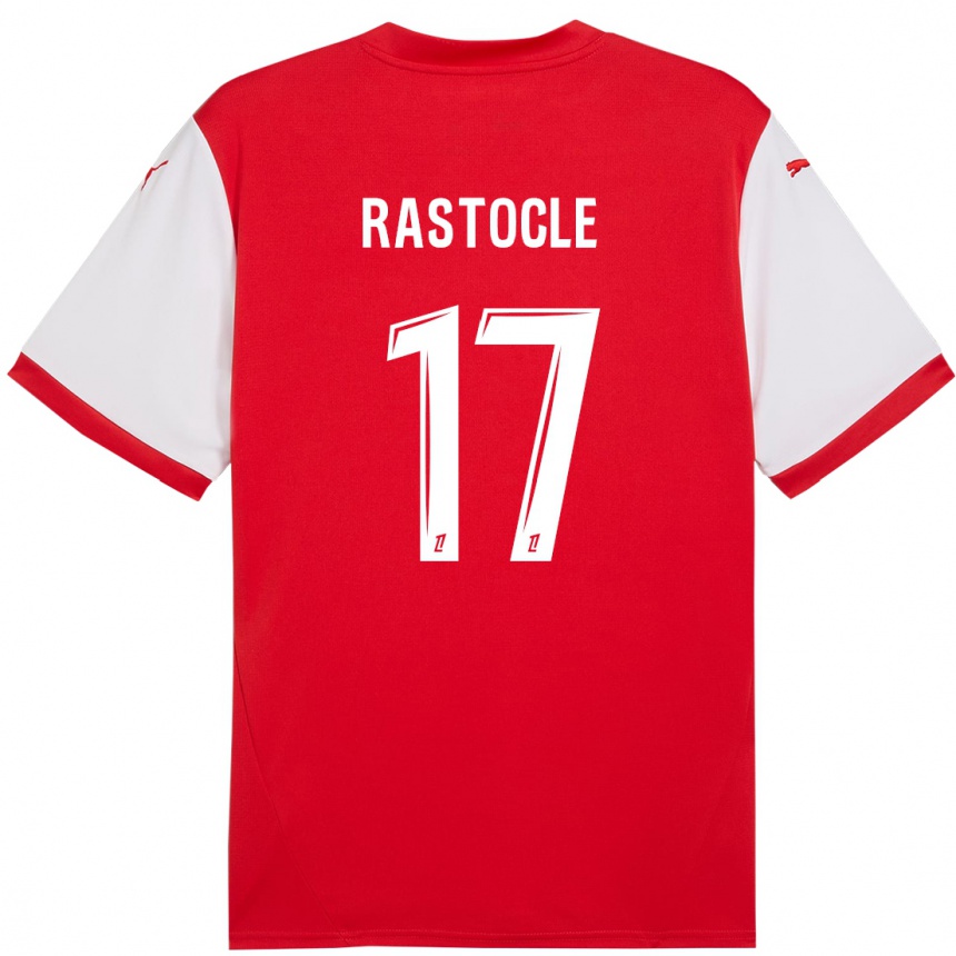 Kids Football Jade Rastocle #17 Red White Home Jersey 2024/25 T-Shirt Australia