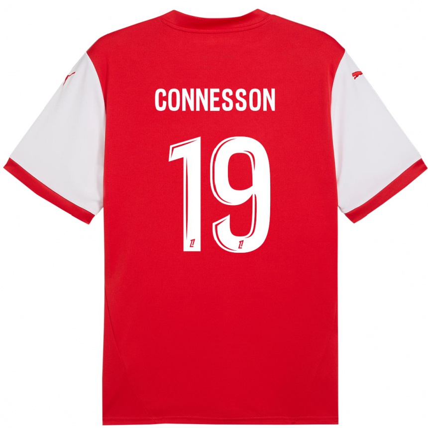 Kids Football Adele Connesson #19 Red White Home Jersey 2024/25 T-Shirt Australia