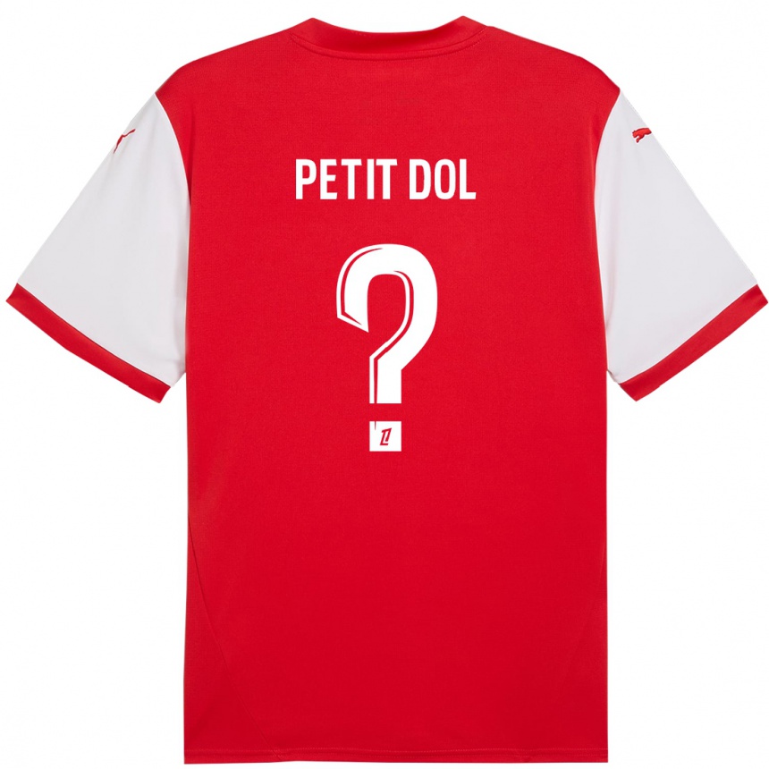 Kids Football Alvin Petit Dol #0 Red White Home Jersey 2024/25 T-Shirt Australia