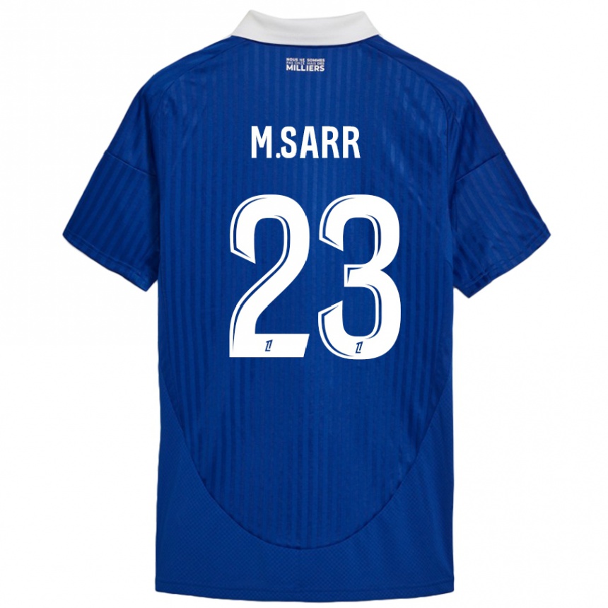 Kids Football Mamadou Sarr #23 Blue White Home Jersey 2024/25 T-Shirt Australia