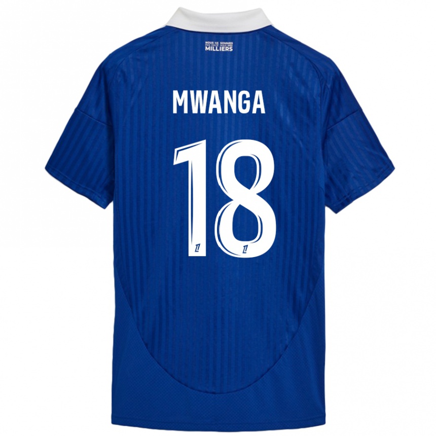 Kids Football Junior Mwanga #18 Blue White Home Jersey 2024/25 T-Shirt Australia