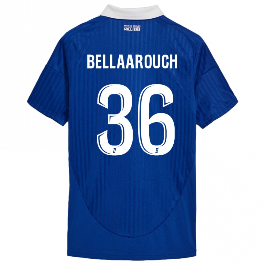 Kids Football Alaa Bellaarouch #36 Blue White Home Jersey 2024/25 T-Shirt Australia