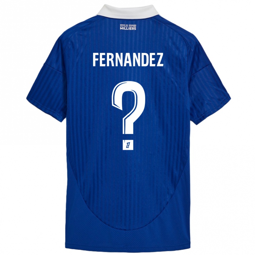 Kids Football Elies Araar Fernandez #0 Blue White Home Jersey 2024/25 T-Shirt Australia