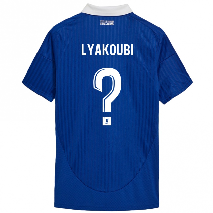 Kids Football Oussama Lyakoubi #0 Blue White Home Jersey 2024/25 T-Shirt Australia