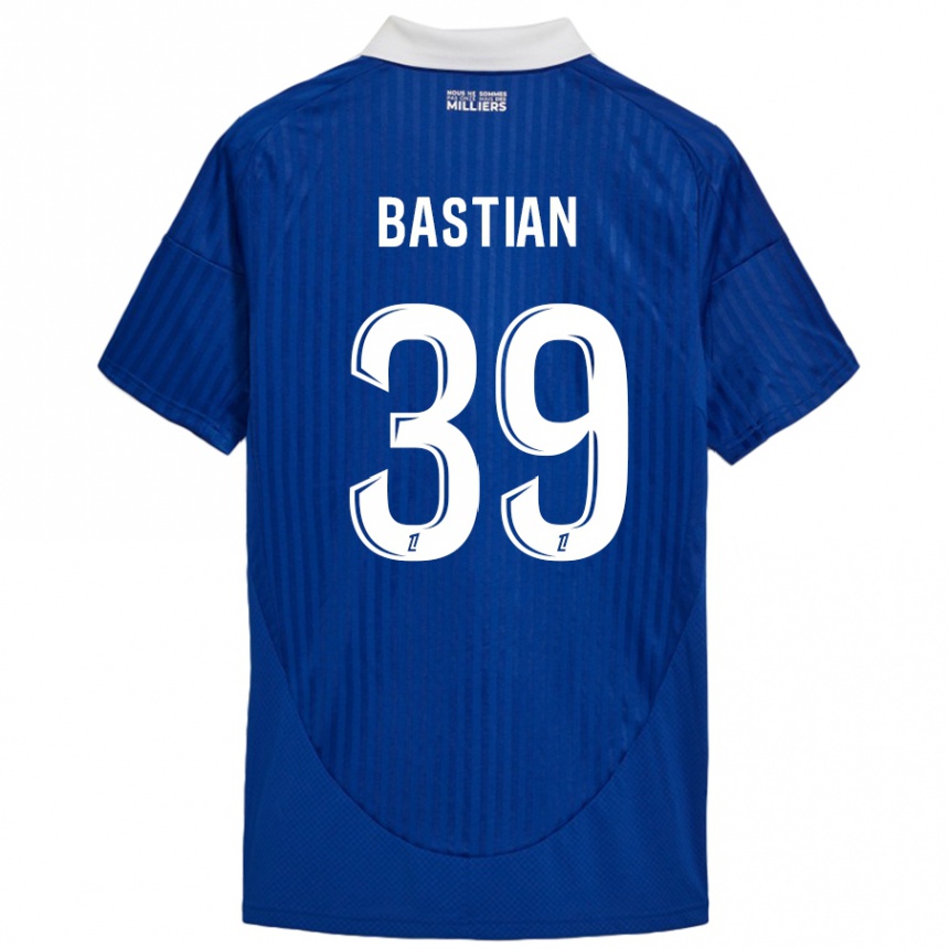 Kids Football Maxime Bastian #39 Blue White Home Jersey 2024/25 T-Shirt Australia