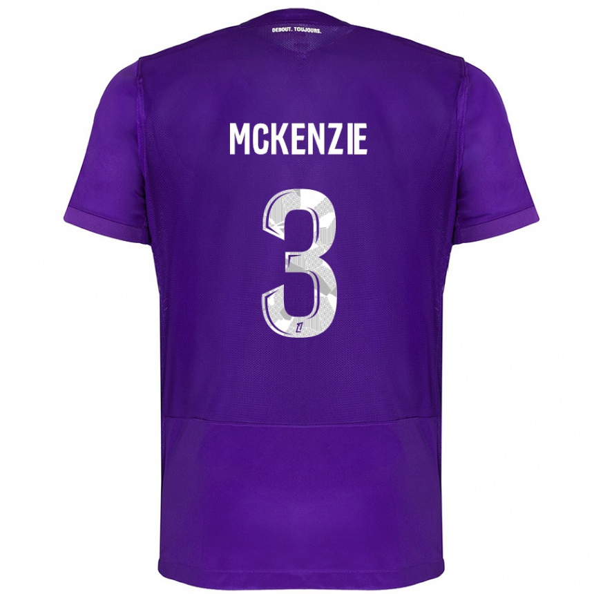 Kids Football Mark Mckenzie #3 Purple White Home Jersey 2024/25 T-Shirt Australia