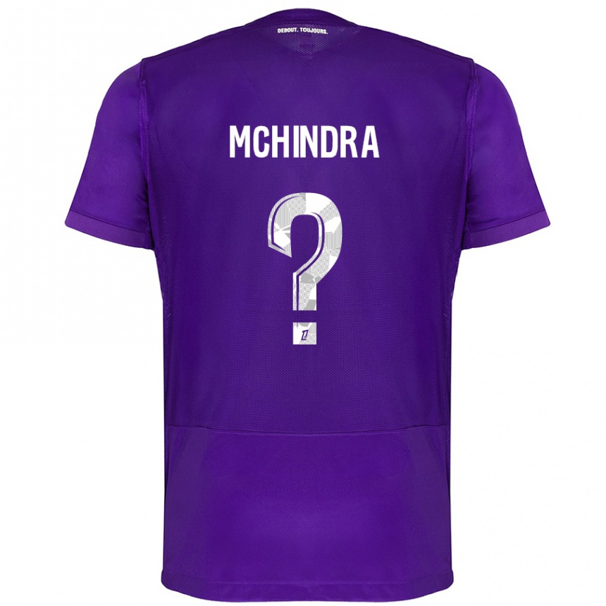 Kids Football Naime Said Mchindra #0 Purple White Home Jersey 2024/25 T-Shirt Australia