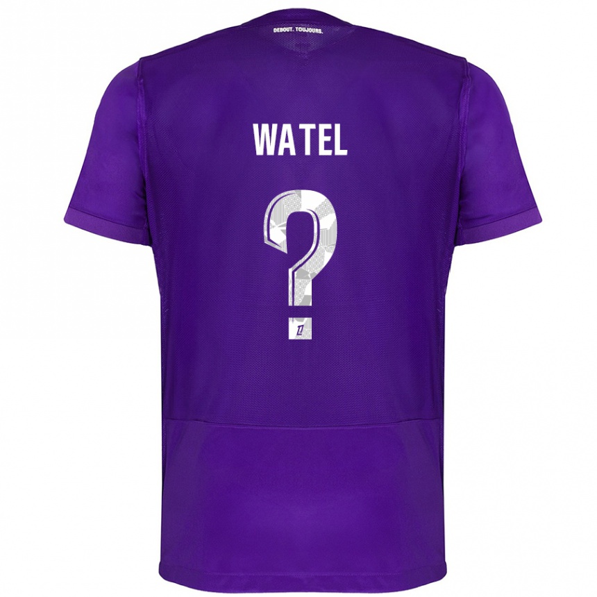 Kids Football Kylian Watel #0 Purple White Home Jersey 2024/25 T-Shirt Australia