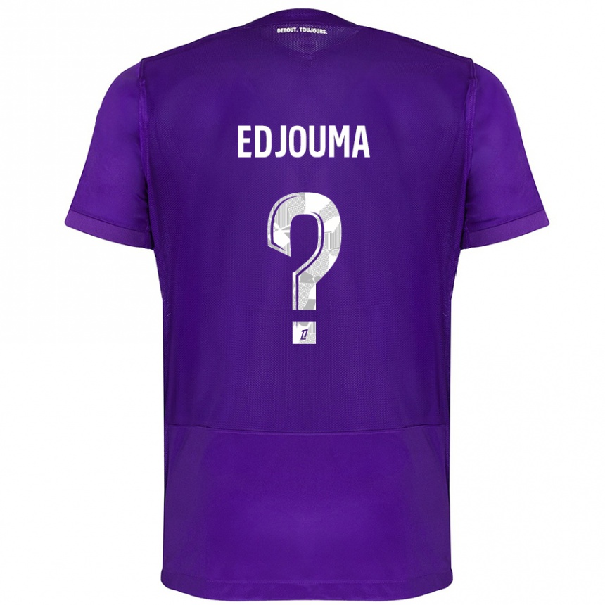 Kids Football Noah Edjouma #0 Purple White Home Jersey 2024/25 T-Shirt Australia