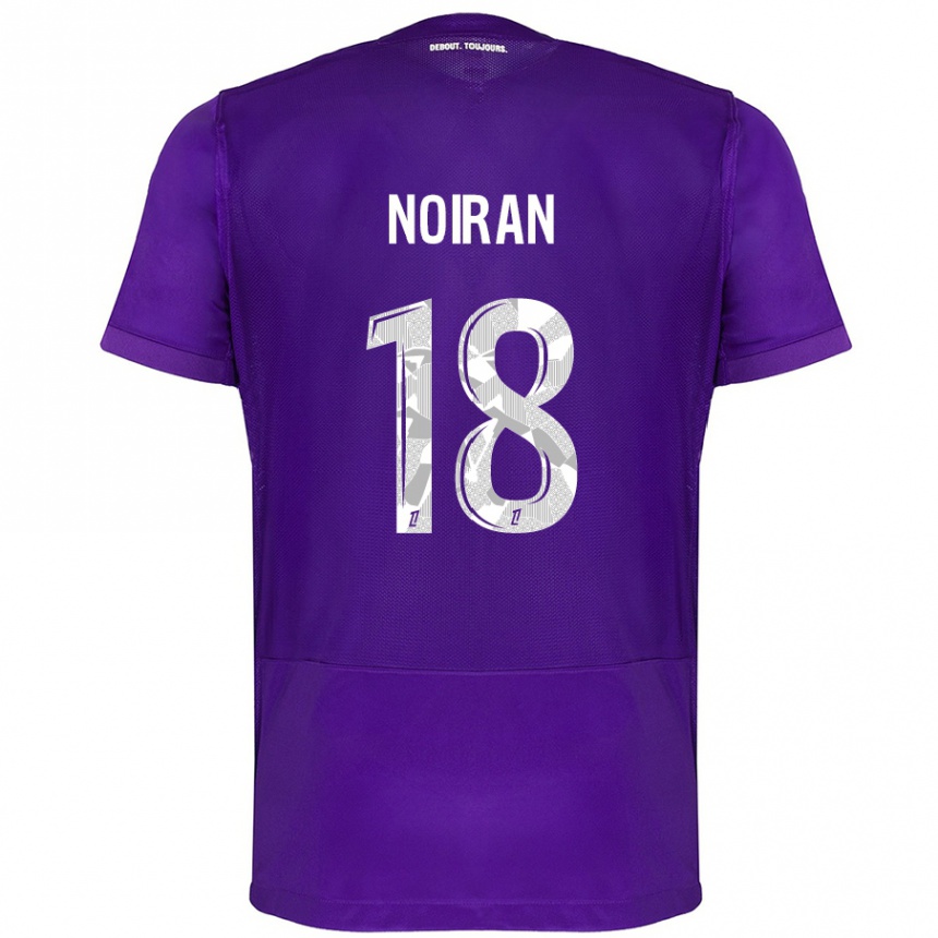 Kids Football Clara Noiran #18 Purple White Home Jersey 2024/25 T-Shirt Australia