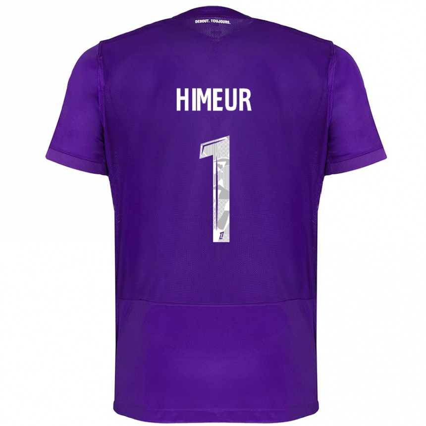 Kids Football Thomas Himeur #1 Purple White Home Jersey 2024/25 T-Shirt Australia