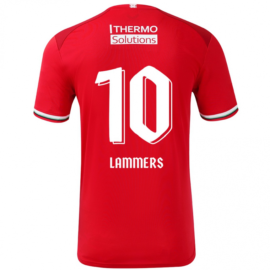 Kids Football Sam Lammers #10 Red White Home Jersey 2024/25 T-Shirt Australia