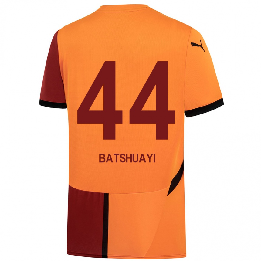 Kids Football Michy Batshuayi #44 Yellow Red Home Jersey 2024/25 T-Shirt Australia