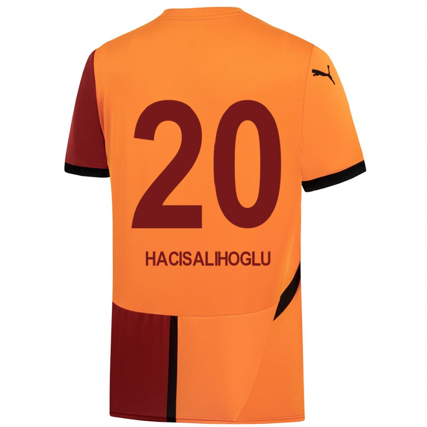 Kids Football Arda Hacisalihoglu #20 Yellow Red Home Jersey 2024/25 T-Shirt Australia