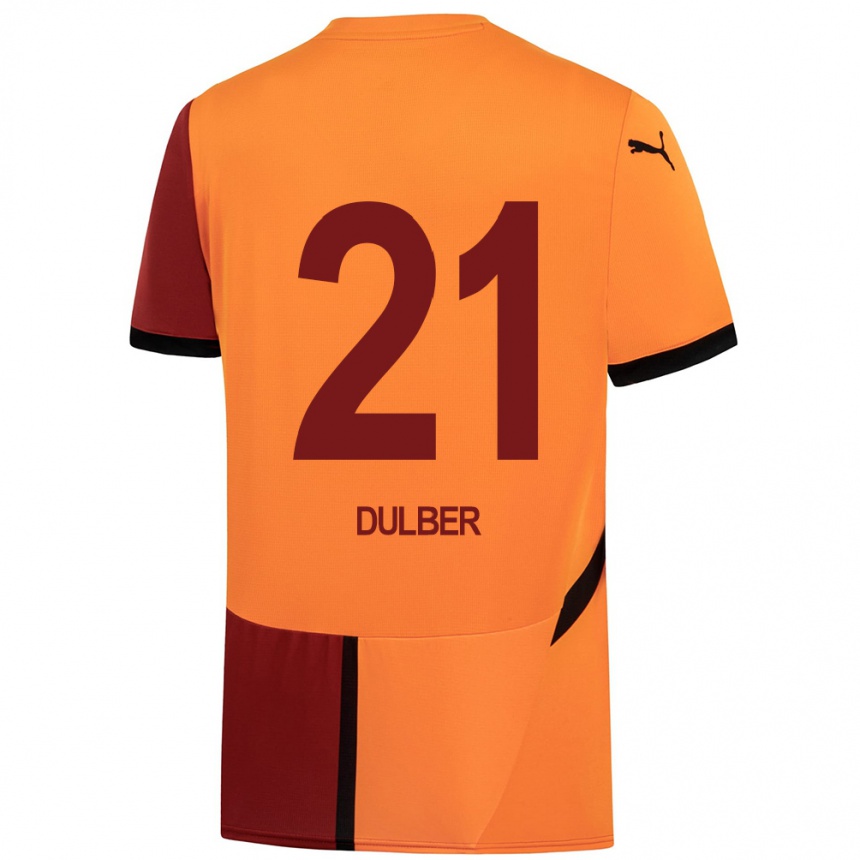 Kids Football Didem Dülber #21 Yellow Red Home Jersey 2024/25 T-Shirt Australia