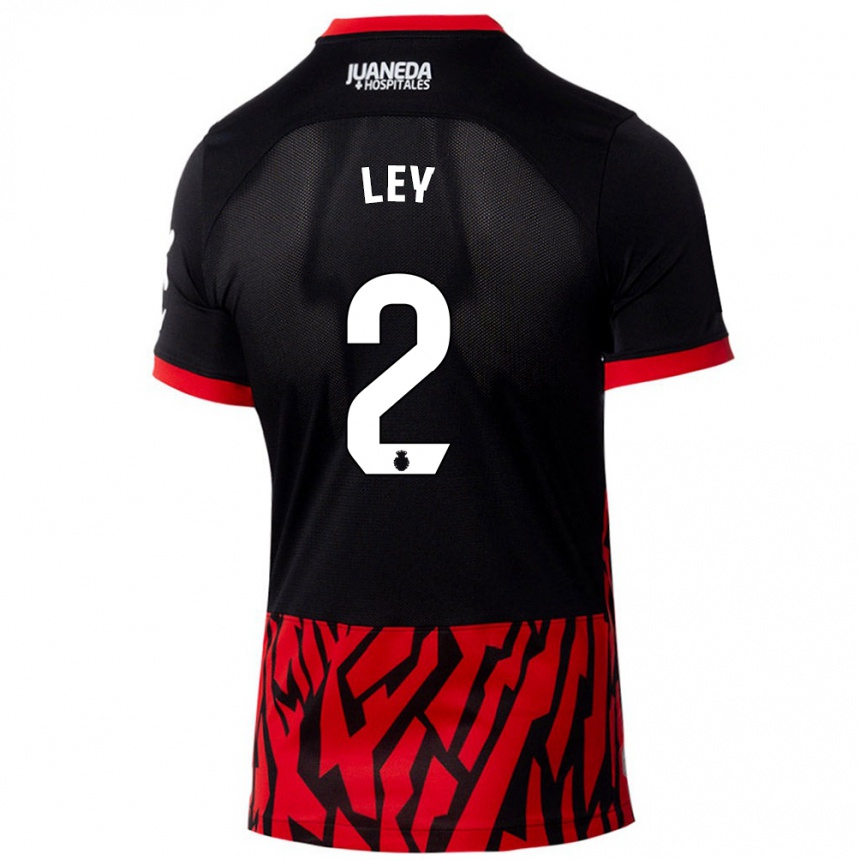 Kids Football Yuzún Ley #2 Black Red Home Jersey 2024/25 T-Shirt Australia