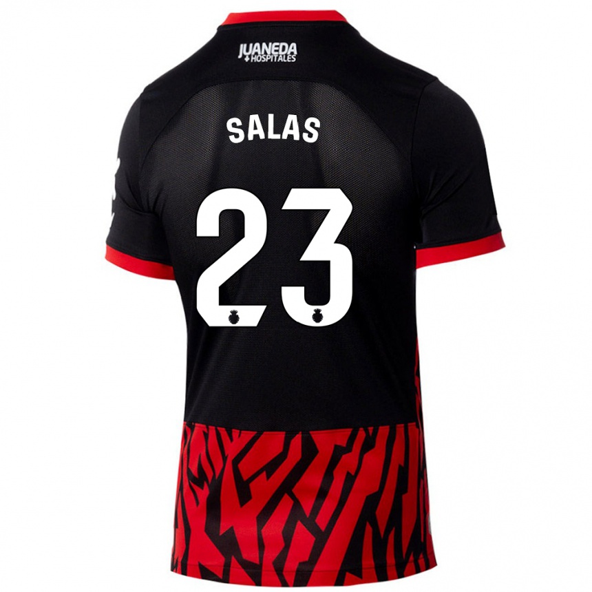 Kids Football Jan Salas #23 Black Red Home Jersey 2024/25 T-Shirt Australia