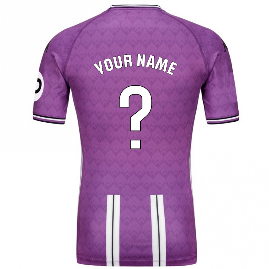 Kids Football Your Name #0 Purple White Home Jersey 2024/25 T-Shirt Australia