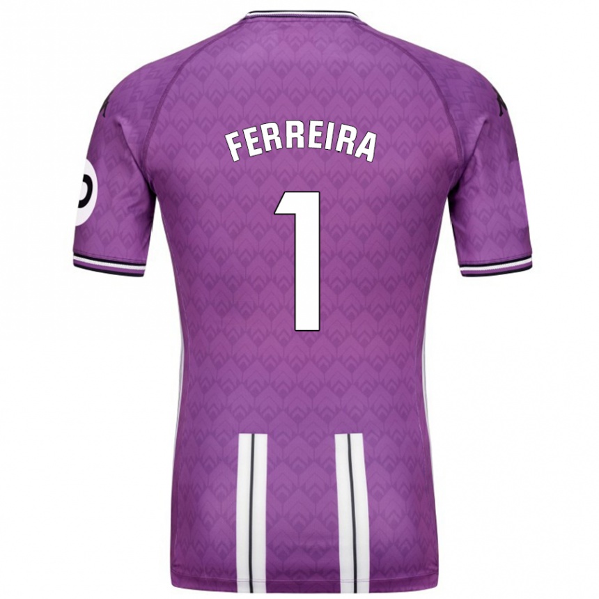 Kids Football André Ferreira #1 Purple White Home Jersey 2024/25 T-Shirt Australia