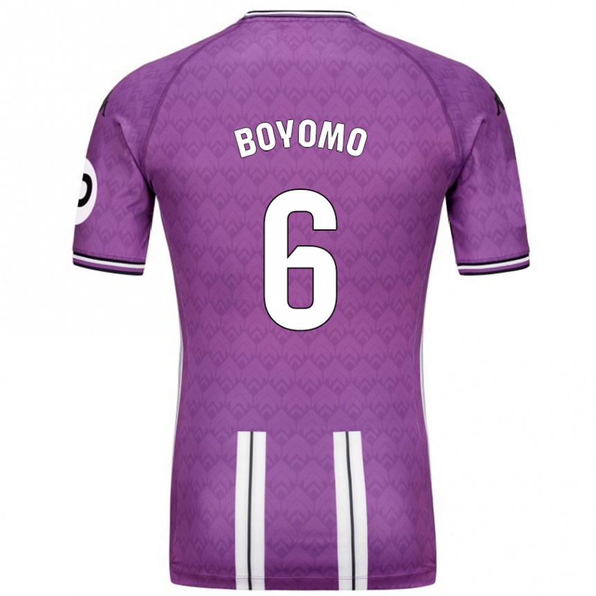 Kids Football Enzo Boyomo #6 Purple White Home Jersey 2024/25 T-Shirt Australia