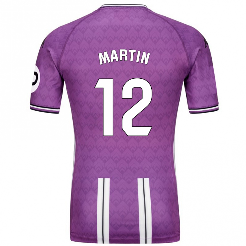 Kids Football Mario Martin #12 Purple White Home Jersey 2024/25 T-Shirt Australia