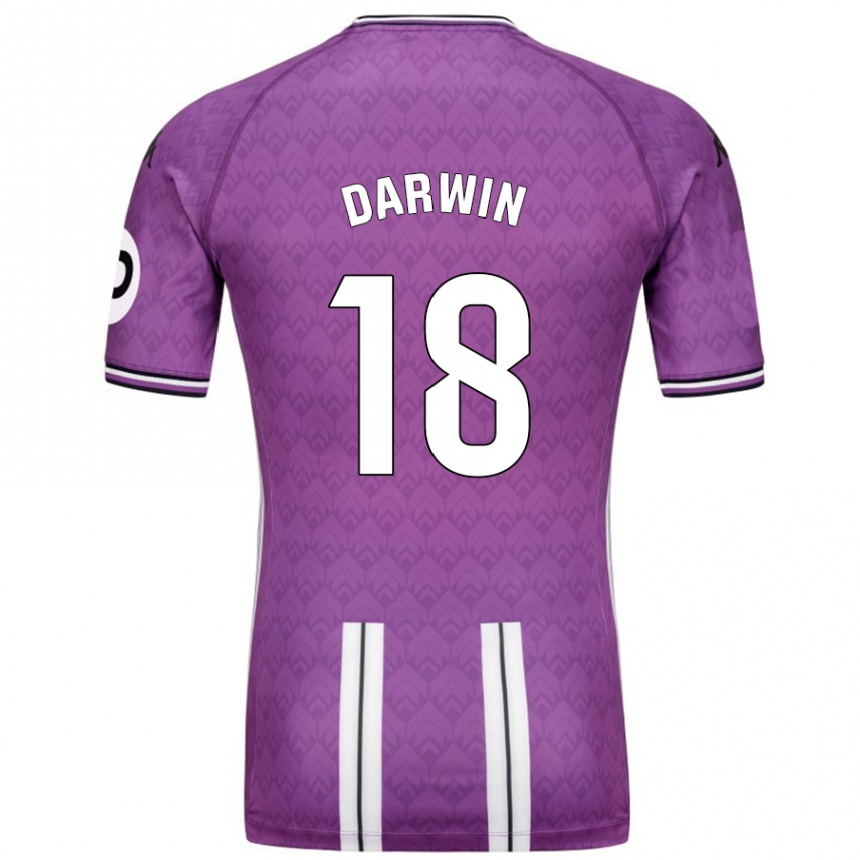 Kids Football Darwin Machís #18 Purple White Home Jersey 2024/25 T-Shirt Australia