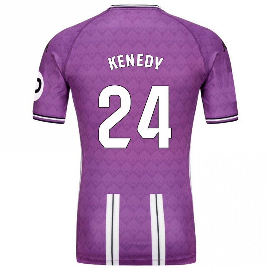 Kids Football Kenedy #24 Purple White Home Jersey 2024/25 T-Shirt Australia