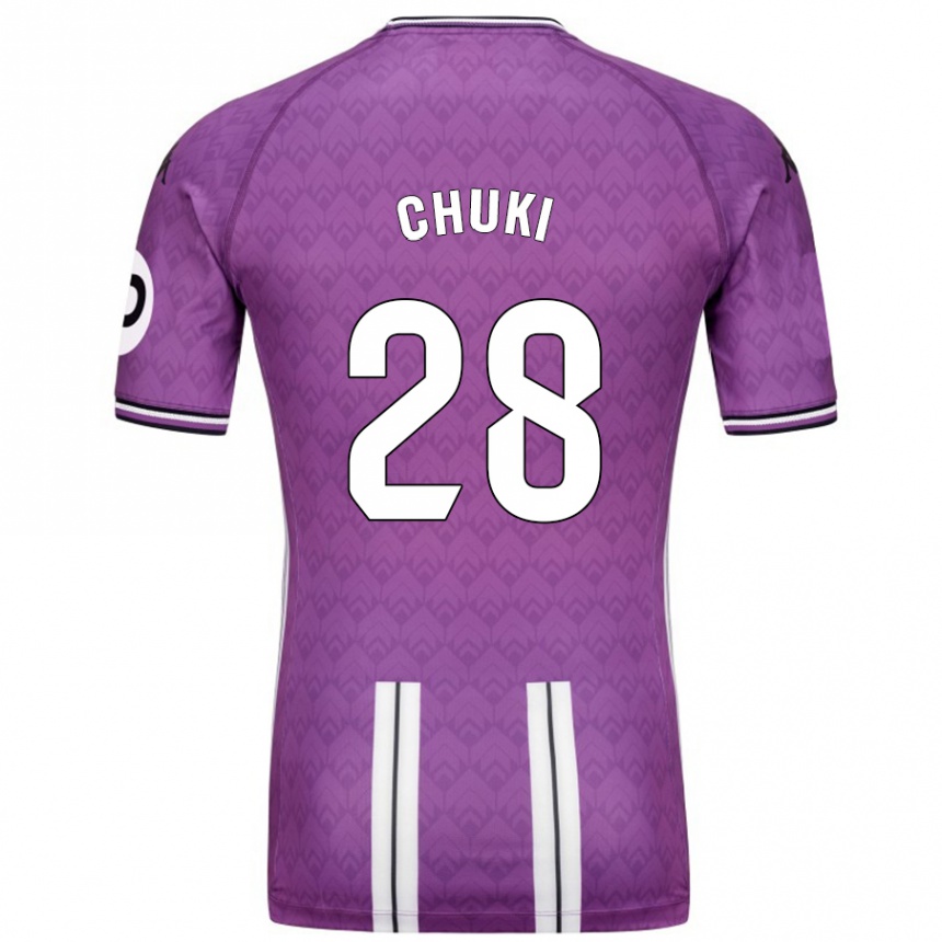 Kids Football Chuki #28 Purple White Home Jersey 2024/25 T-Shirt Australia