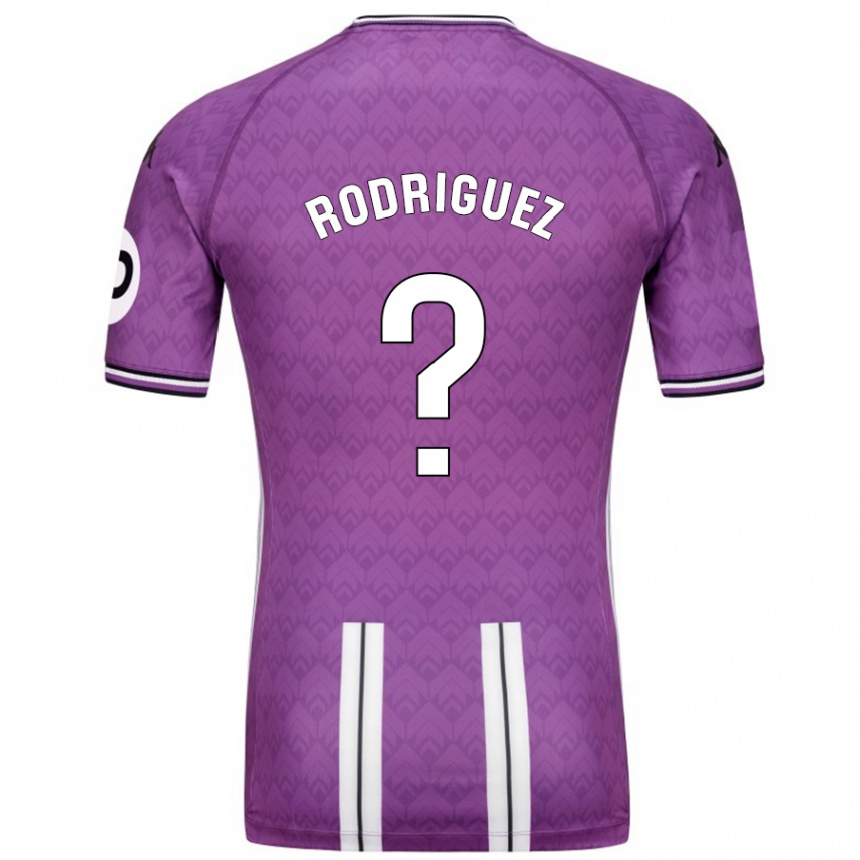 Kids Football Gabriel Rodríguez #0 Purple White Home Jersey 2024/25 T-Shirt Australia