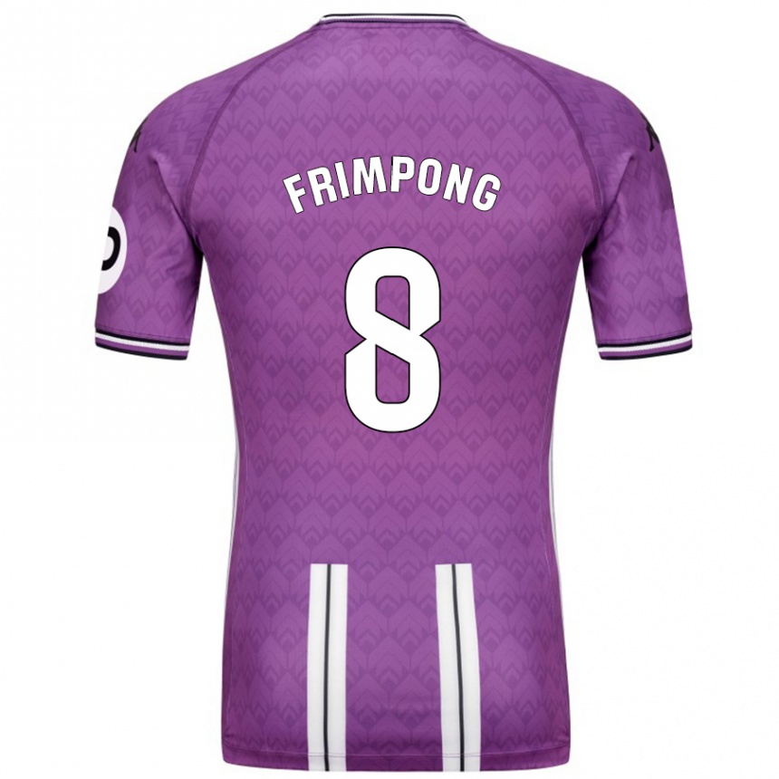 Kids Football Eugene Frimpong #8 Purple White Home Jersey 2024/25 T-Shirt Australia