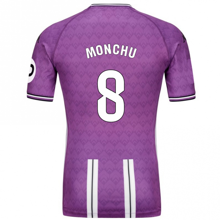 Kids Football Monchu #8 Purple White Home Jersey 2024/25 T-Shirt Australia