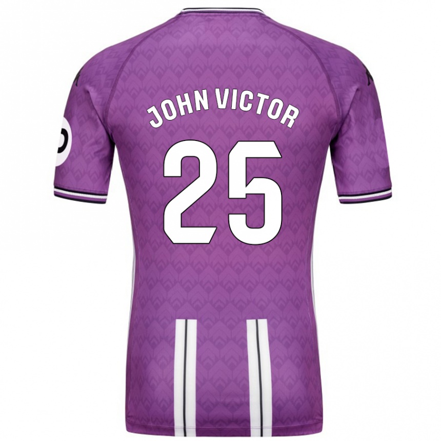 Kids Football John Victor #25 Purple White Home Jersey 2024/25 T-Shirt Australia