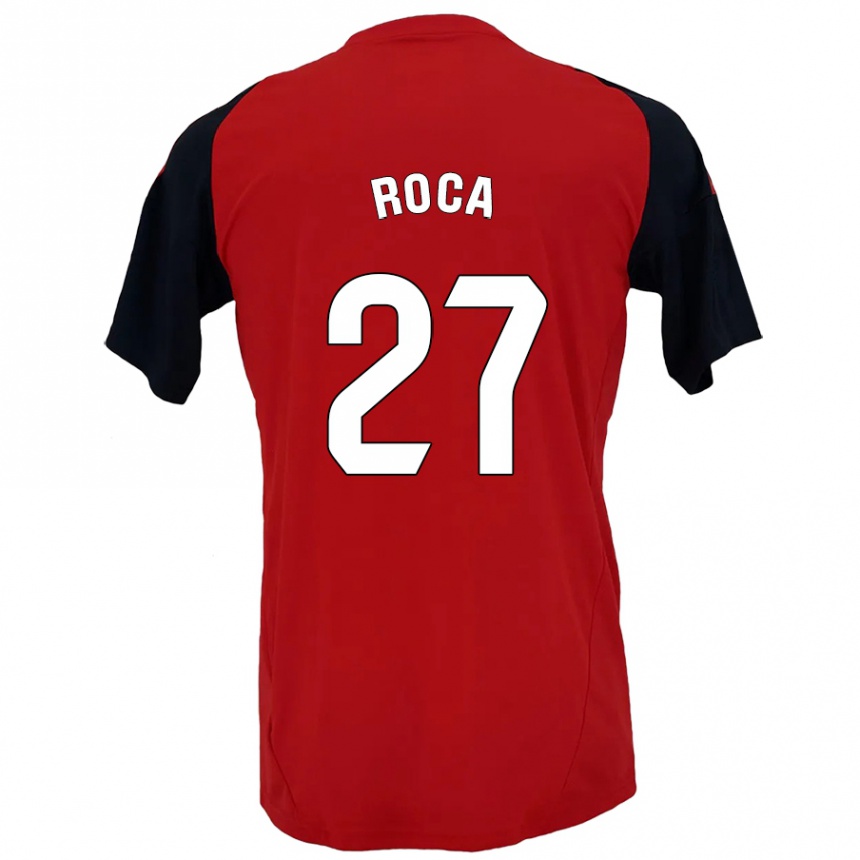 Kids Football Joel Roca #27 Red Black Home Jersey 2024/25 T-Shirt Australia