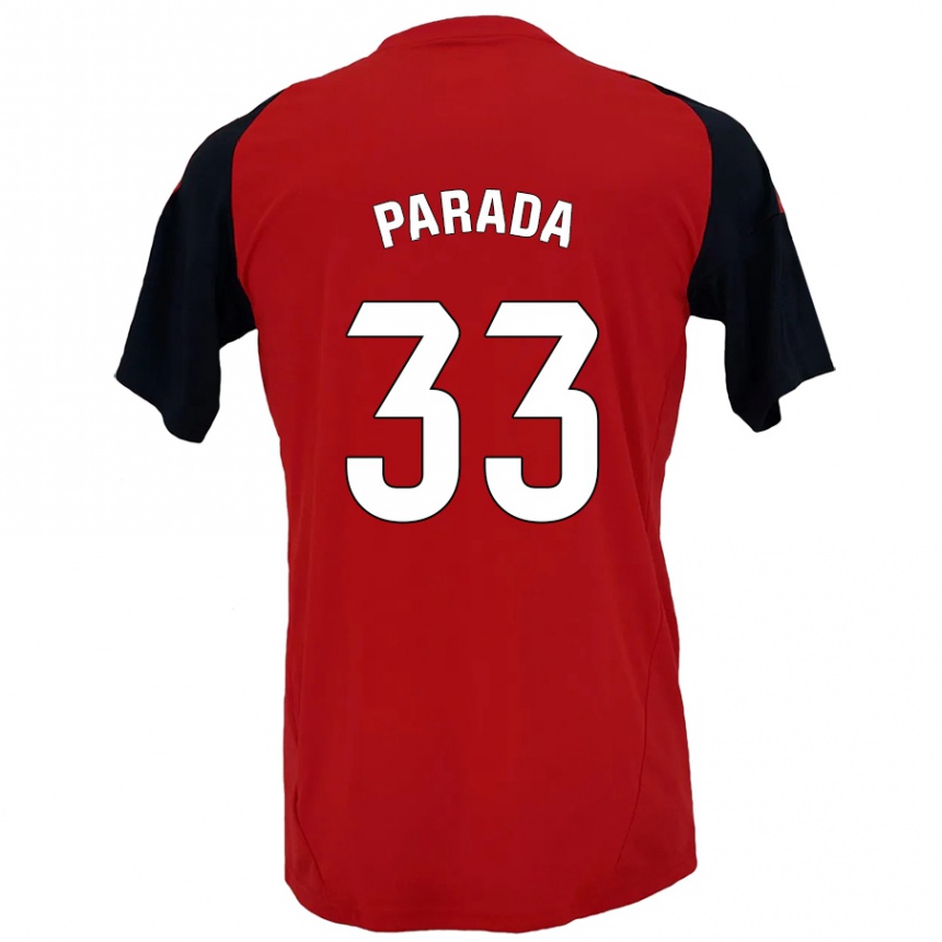 Kids Football Victor Parada #33 Red Black Home Jersey 2024/25 T-Shirt Australia