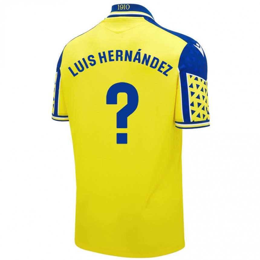 Kids Football Luis Hernández #0 Yellow Blue Home Jersey 2024/25 T-Shirt Australia