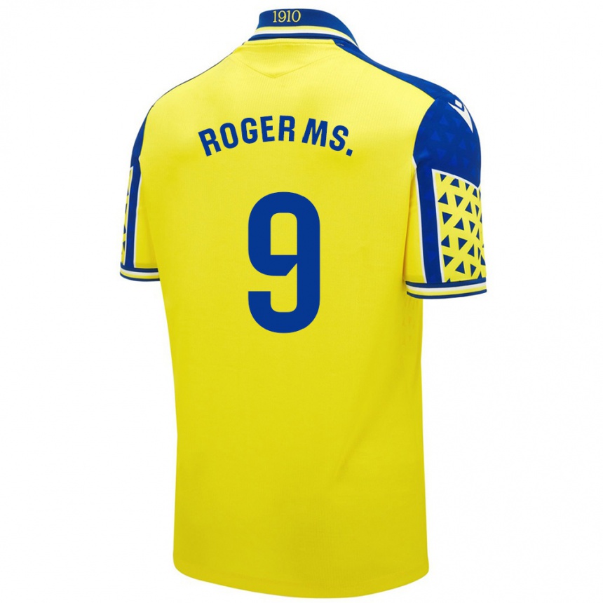 Kids Football Roger Martí #9 Yellow Blue Home Jersey 2024/25 T-Shirt Australia