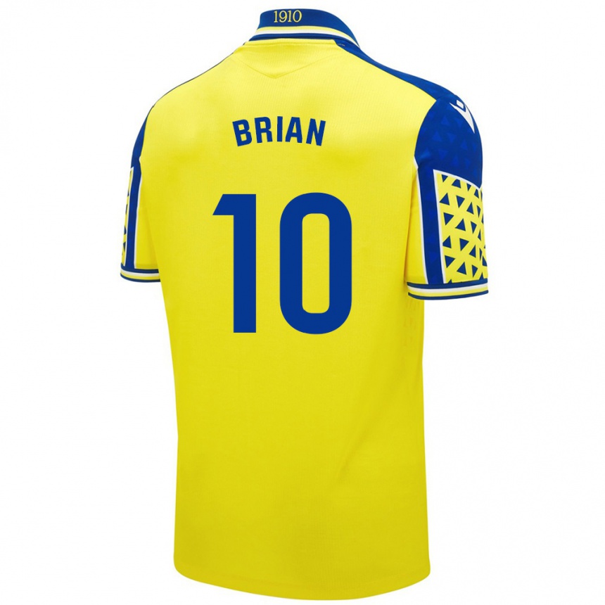 Kids Football Brian Ocampo #10 Yellow Blue Home Jersey 2024/25 T-Shirt Australia