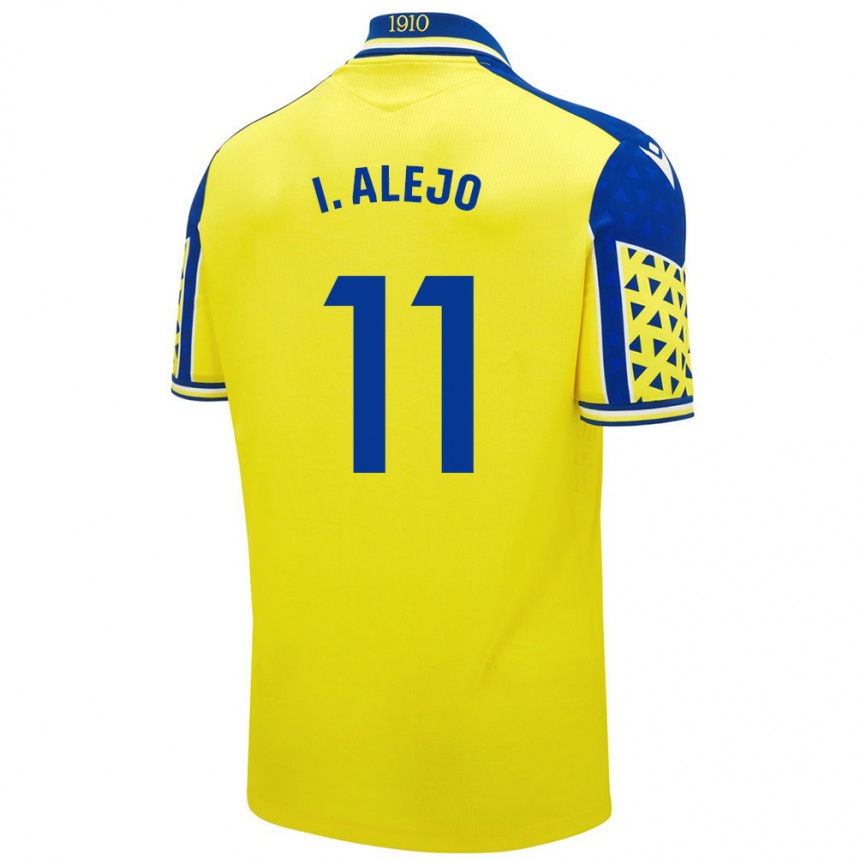 Kids Football Iván Alejo #11 Yellow Blue Home Jersey 2024/25 T-Shirt Australia