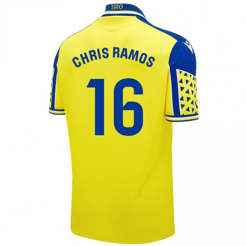 Kids Football Chris Ramos #16 Yellow Blue Home Jersey 2024/25 T-Shirt Australia