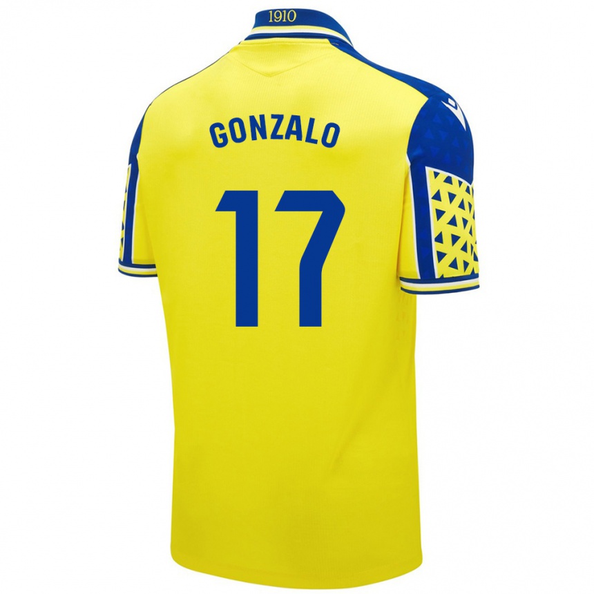 Kids Football Gonzalo Escalante #17 Yellow Blue Home Jersey 2024/25 T-Shirt Australia