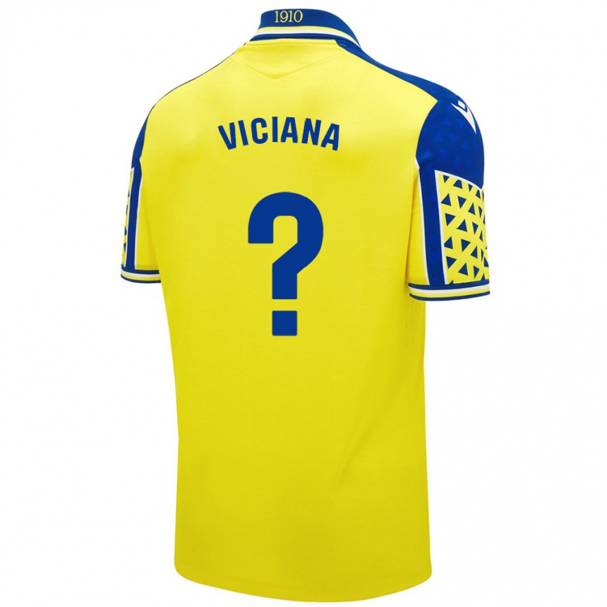 Kids Football Marco Viciana #0 Yellow Blue Home Jersey 2024/25 T-Shirt Australia