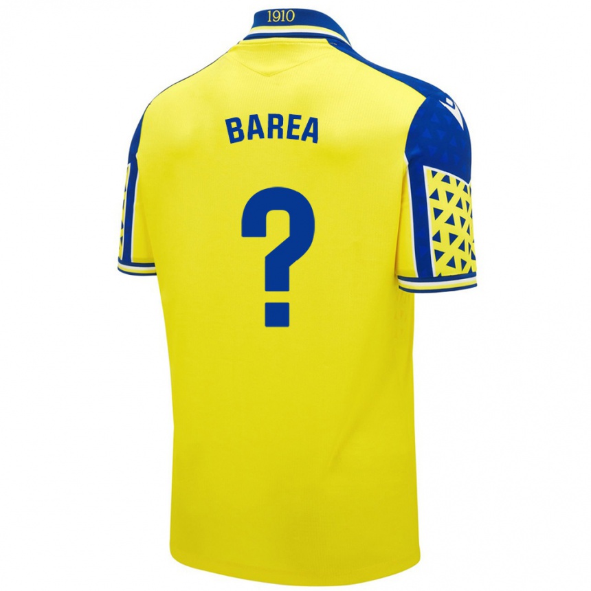 Kids Football Pablo Barea #0 Yellow Blue Home Jersey 2024/25 T-Shirt Australia