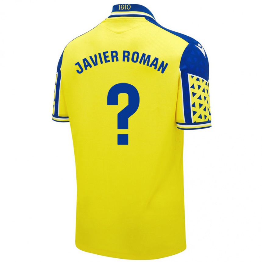 Kids Football José Javier Román #0 Yellow Blue Home Jersey 2024/25 T-Shirt Australia