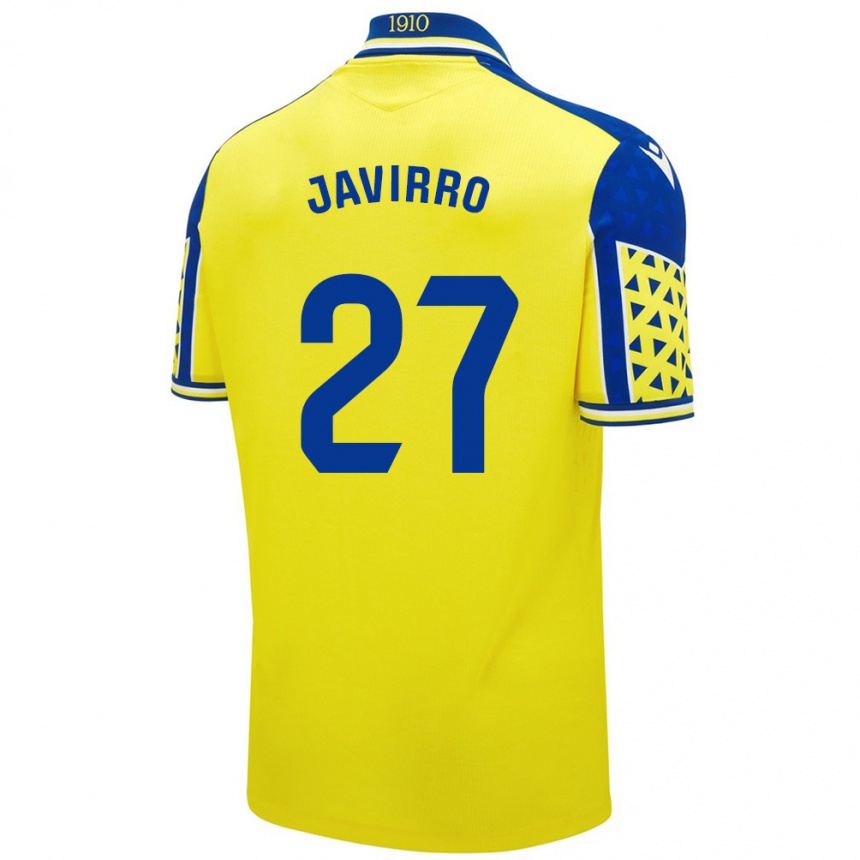 Kids Football Javirro #27 Yellow Blue Home Jersey 2024/25 T-Shirt Australia