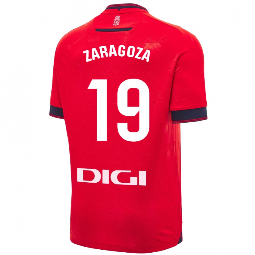 Kids Football Bryan Zaragoza #19 Red White Home Jersey 2024/25 T-Shirt Australia