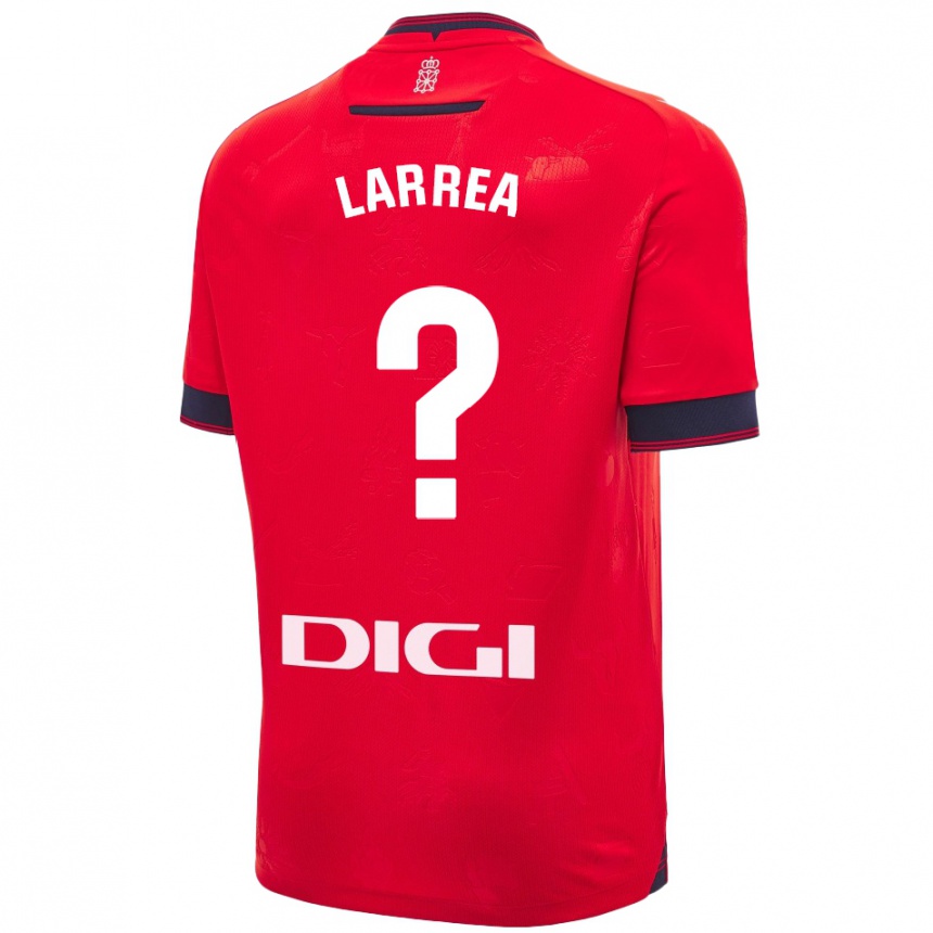 Kids Football Unai Larrea #0 Red White Home Jersey 2024/25 T-Shirt Australia