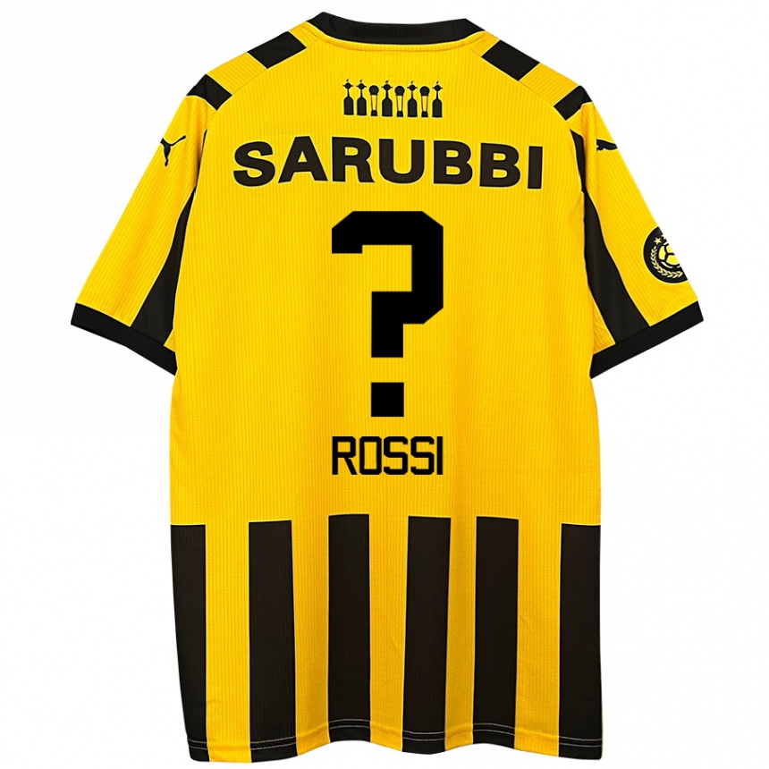 Kids Football Nicolás Rossi #0 Yellow Black Home Jersey 2024/25 T-Shirt Australia